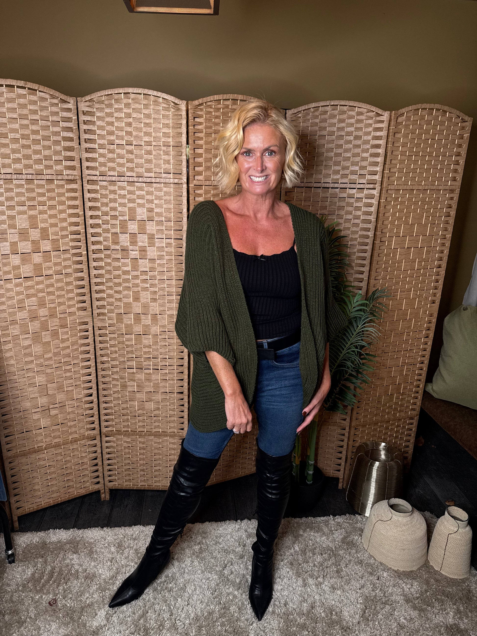 Layla 3/4 sleeve cardigan