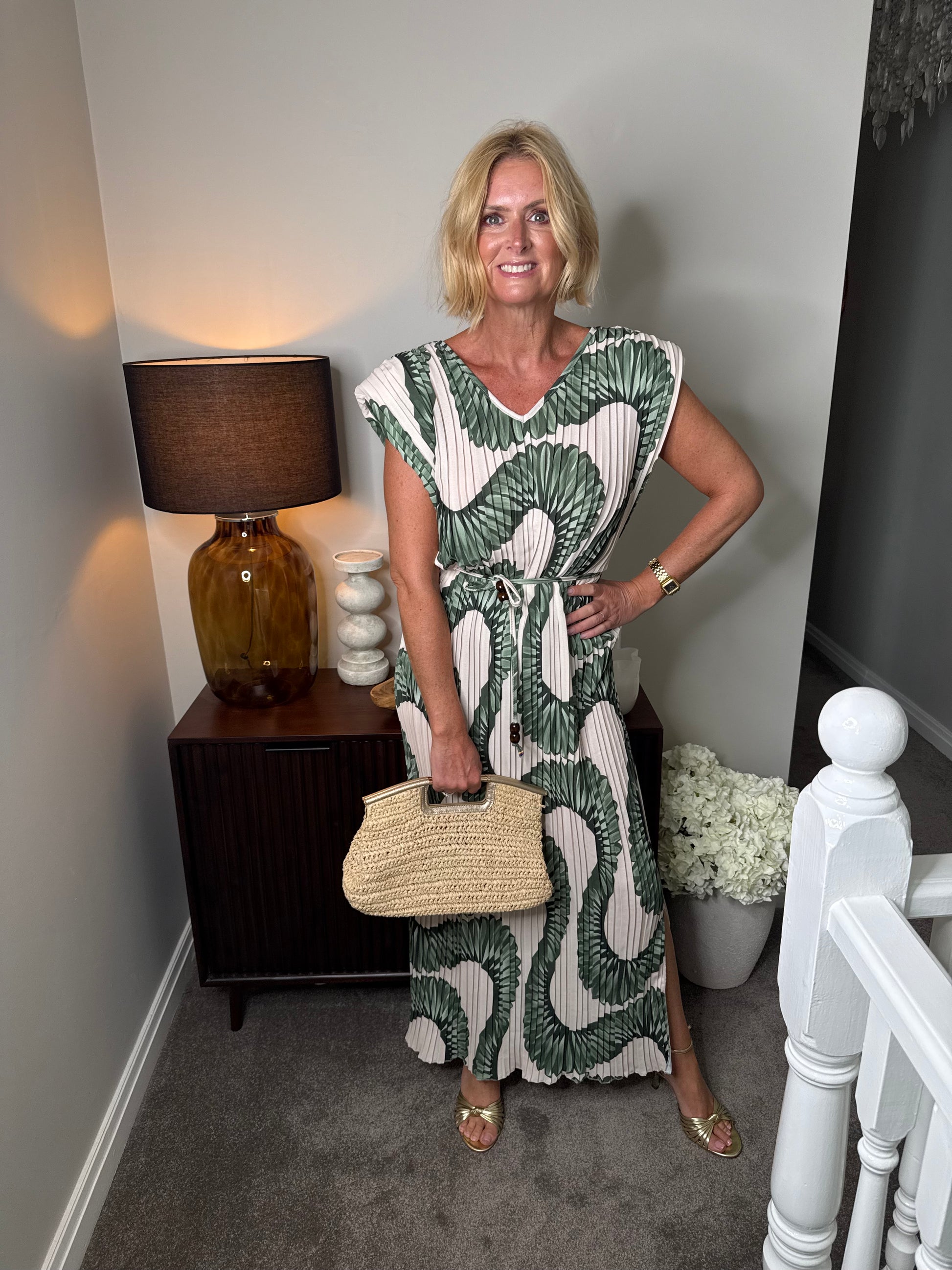 Connie Pleated Maxi Dress