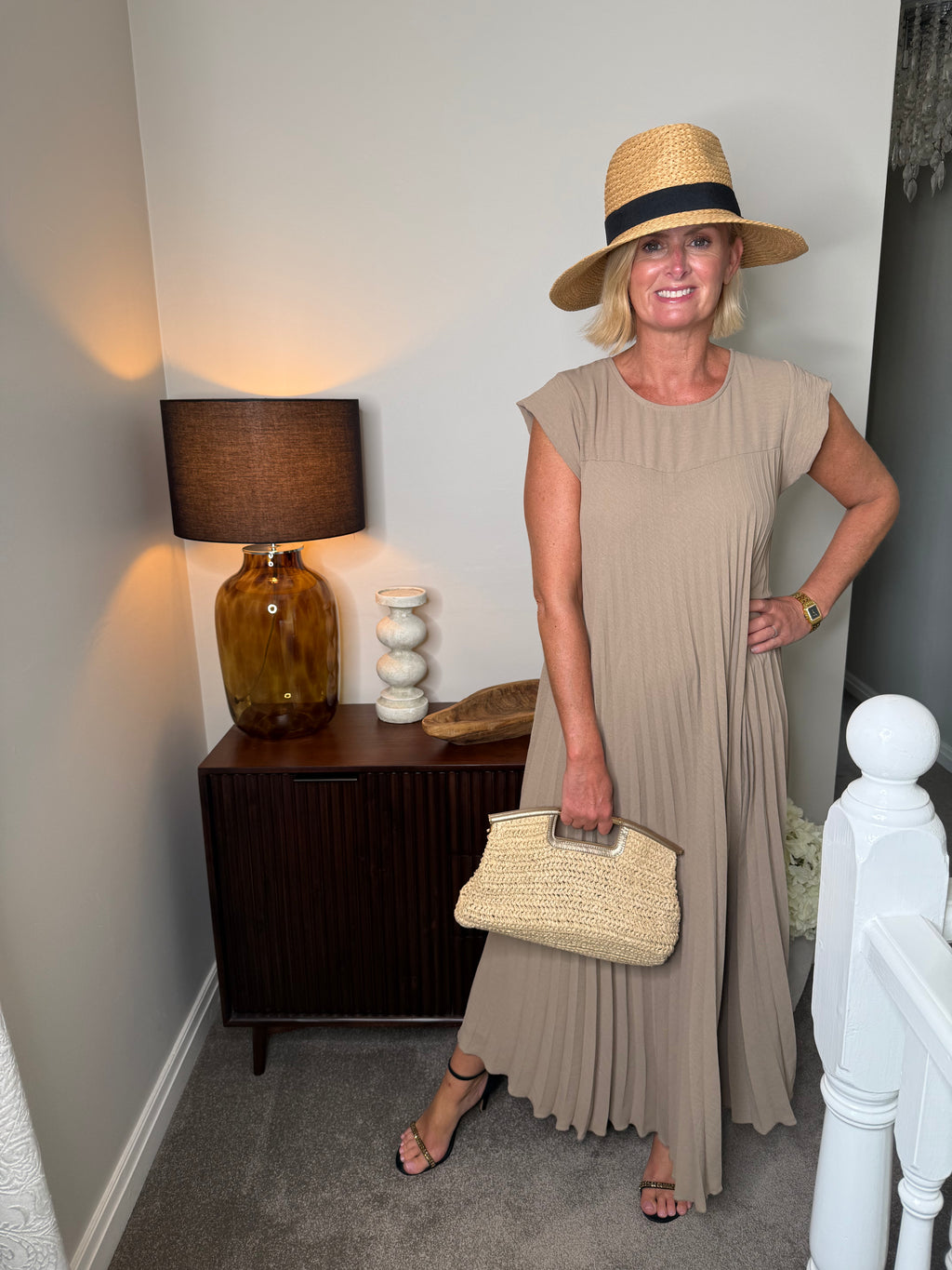 Gracie Pleated Dress