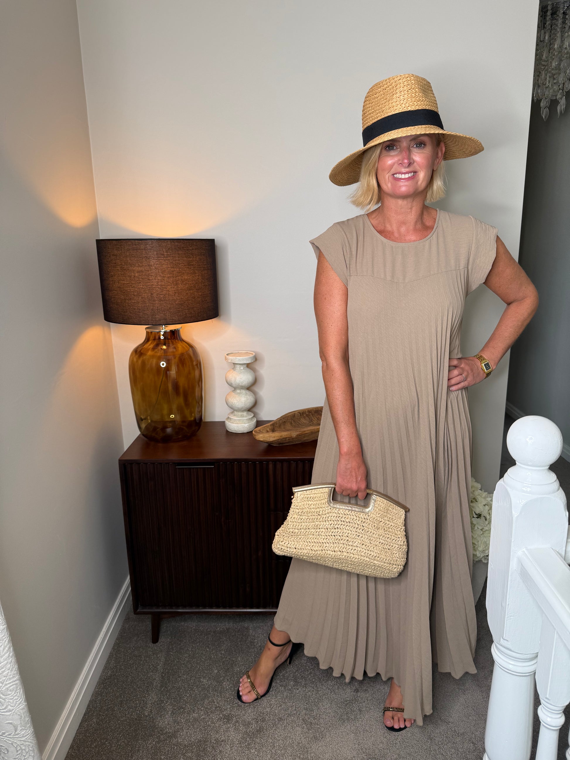 Gracie Pleated Dress