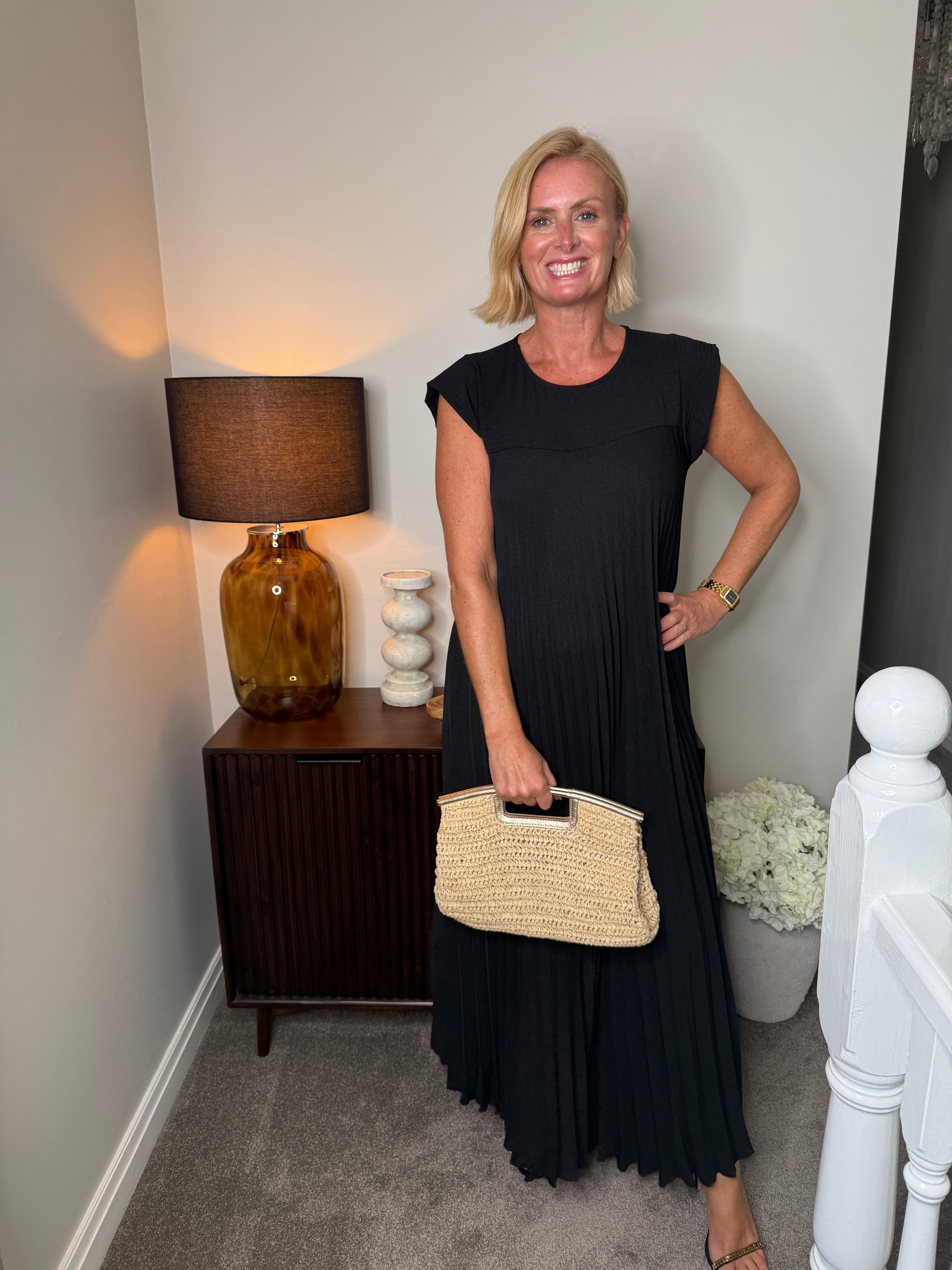 Gracie Pleated Dress