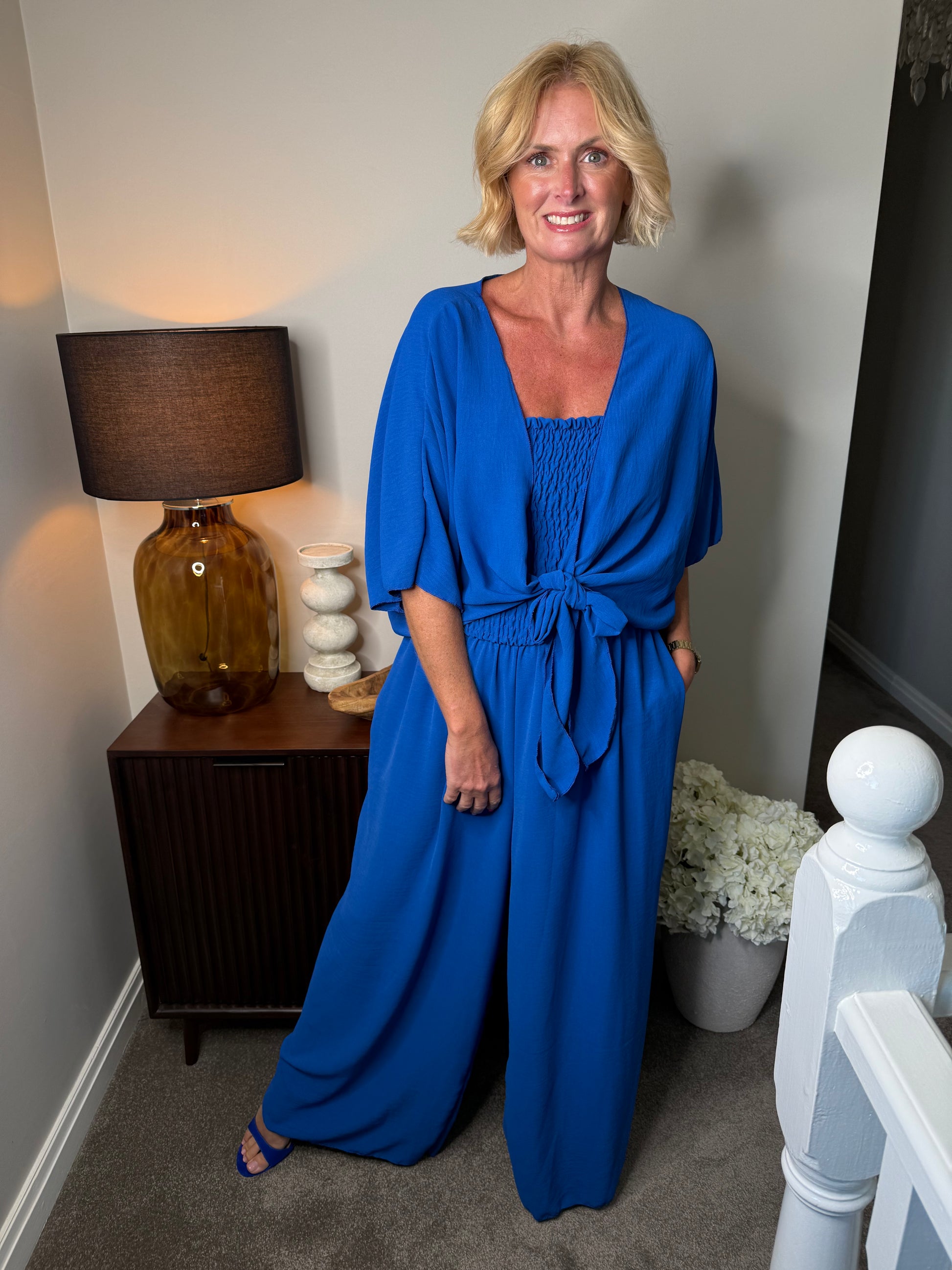 Beatrice trouser suit & shrug