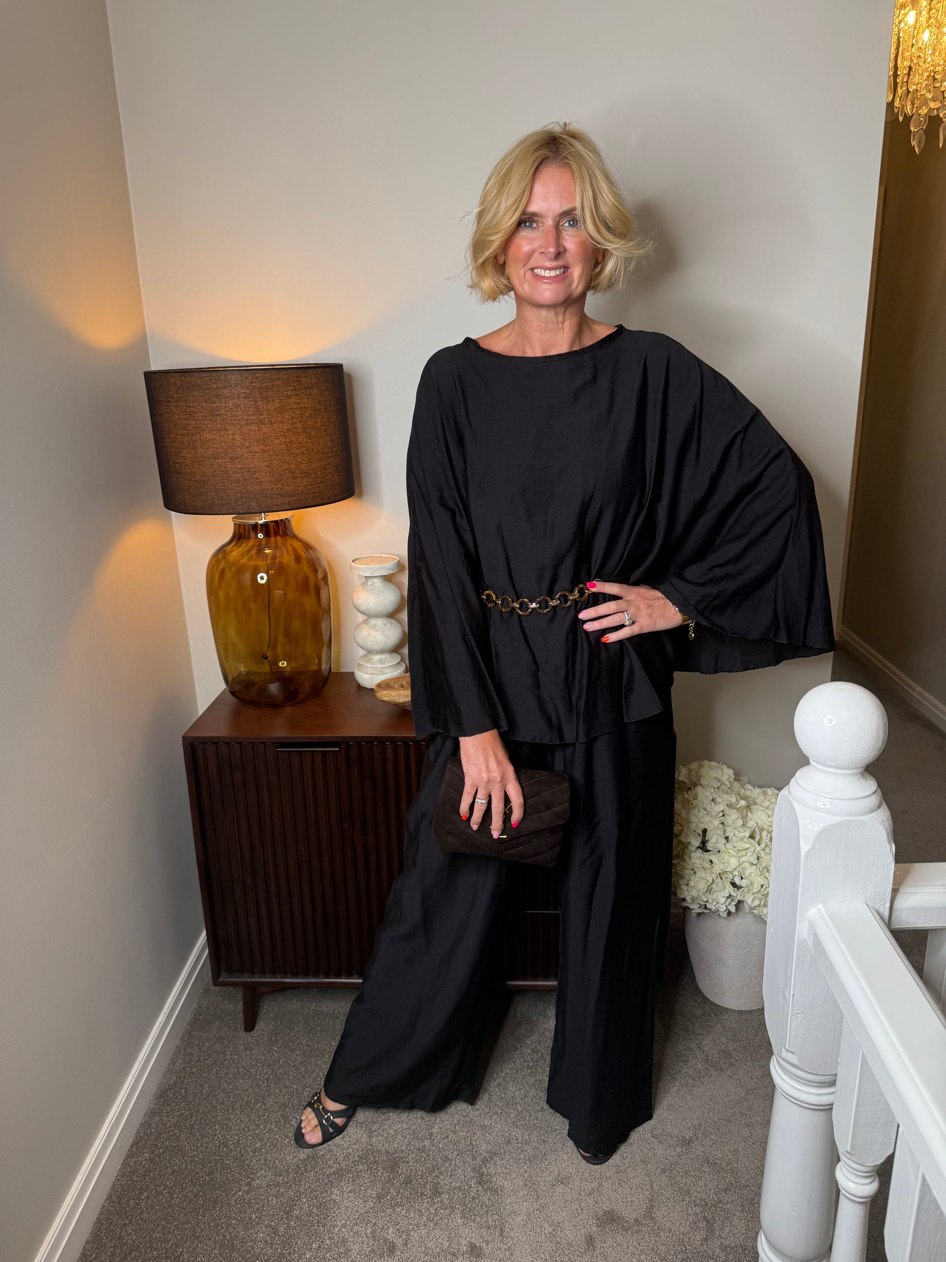 Azure trouser co ord