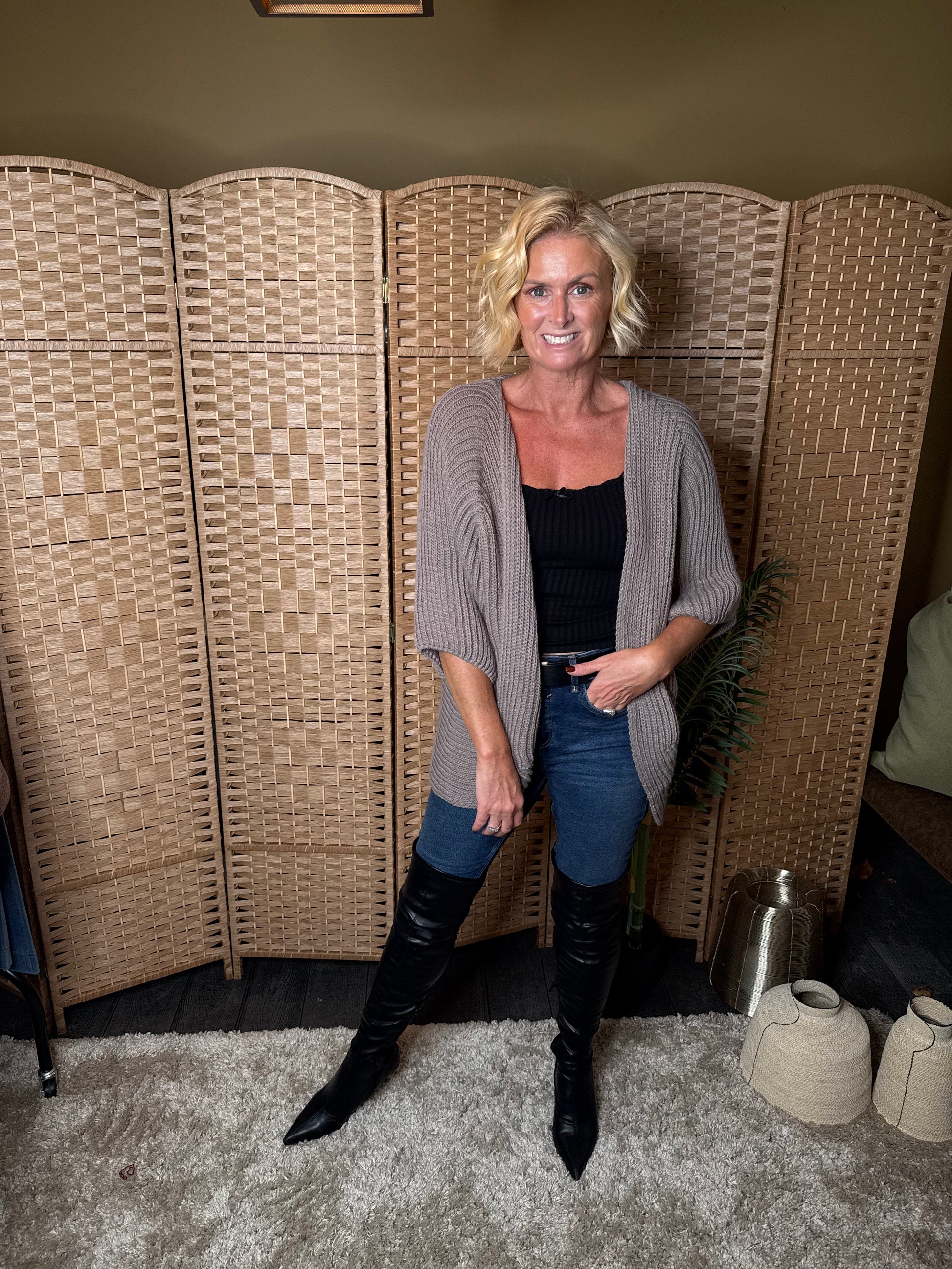 Layla 3/4 sleeve cardigan