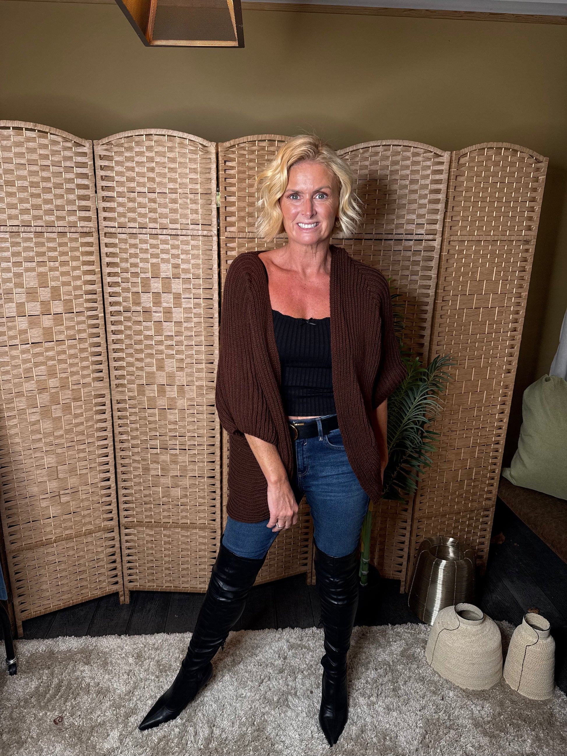 Layla 3/4 sleeve cardigan