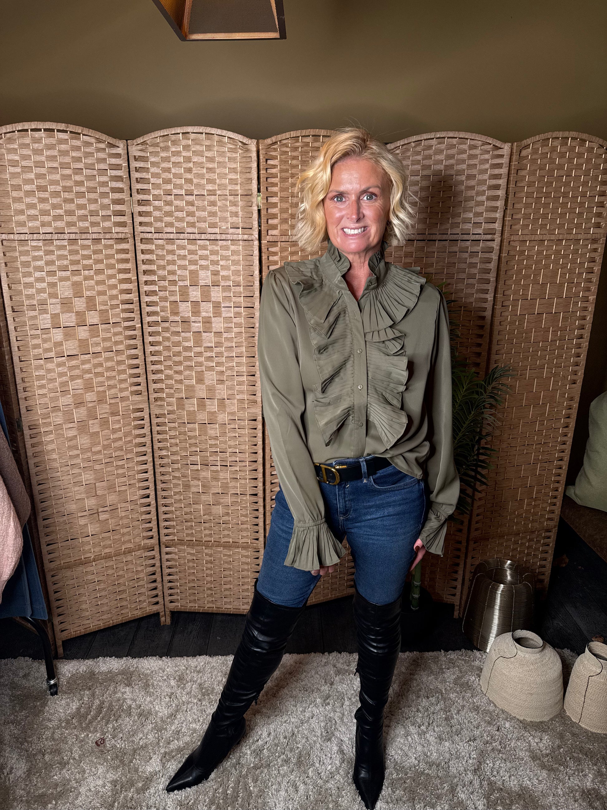 Charlotte frill shirt